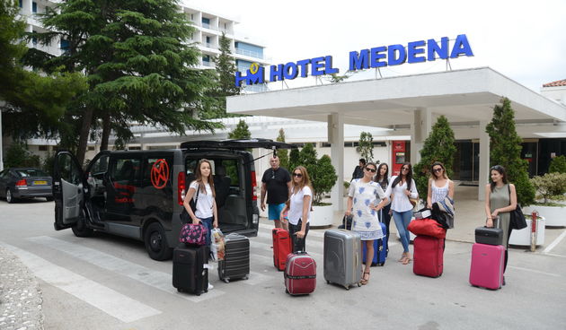 Finalistice izbora za Miss Hrvatske 2016. stigle na pripreme u Medenu, foto: D. Biondic