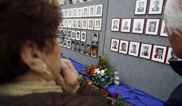 Skabrnja, 181109.
U Skabrnji kraj Zadra danas je obiljezena 18. obljetnica stradavanja i pada mjesta Skabrnje. Stradao je veliki broj civila. 
Foto: Jure Miskovic / CROPIX