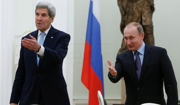 Kerry i Putin, Foto: Hina