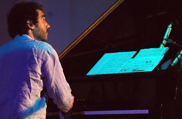 Festival suvremen glazbe: Daniele di Bonaventura trio i Jelana Radan, Foto: Nenad Marcev Festival suvremen glazbe: Daniele di Bonaventura trio i Jelana Radan, Foto: Nenad Marcev