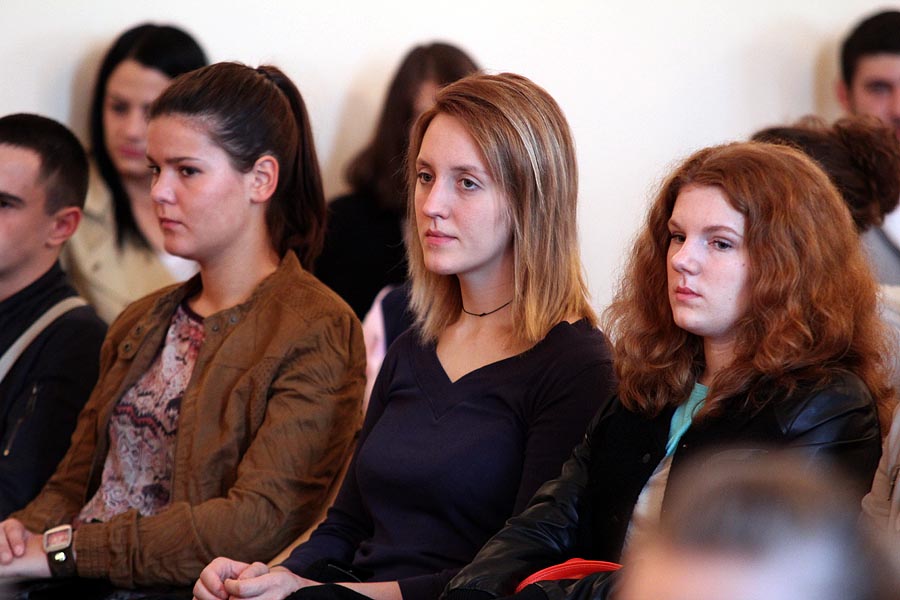 Susret studenata prve godine studija s Rektorom, foto: Iva Perinčić