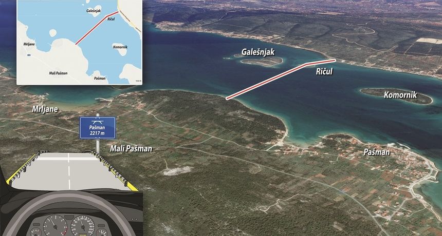 Most Pašman – kopno Most Pašman – kopno