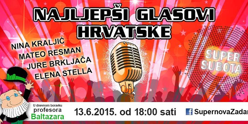 Najljepši glasovi Hrvatske ove subote u Supernova centru
