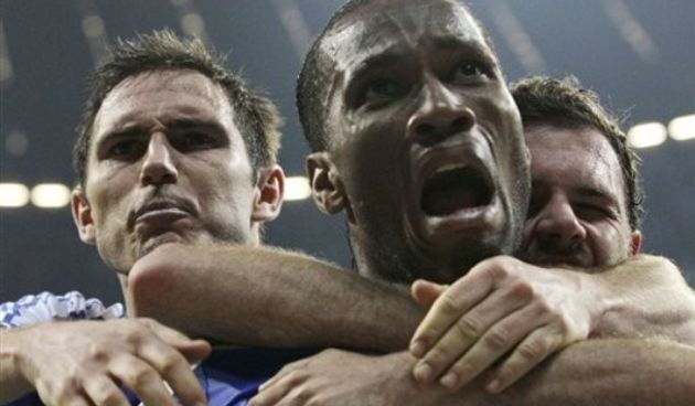 Slavlje Lamparda, Drogbe i Mate, Foto: AP Photo