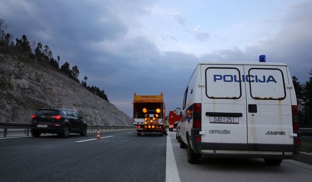 Očevid prometne nesreće kod tunela Plasina na A1