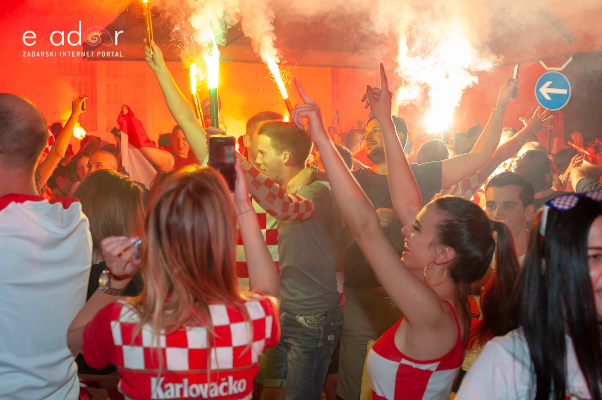 Zadar je gorio: Velika fešta nakon plasmana Vatrenih u finale Svjetskog prvenstva