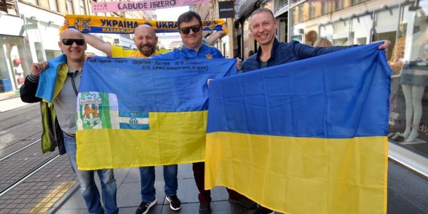 Ukrajinski navijači Ukrajinski navijači