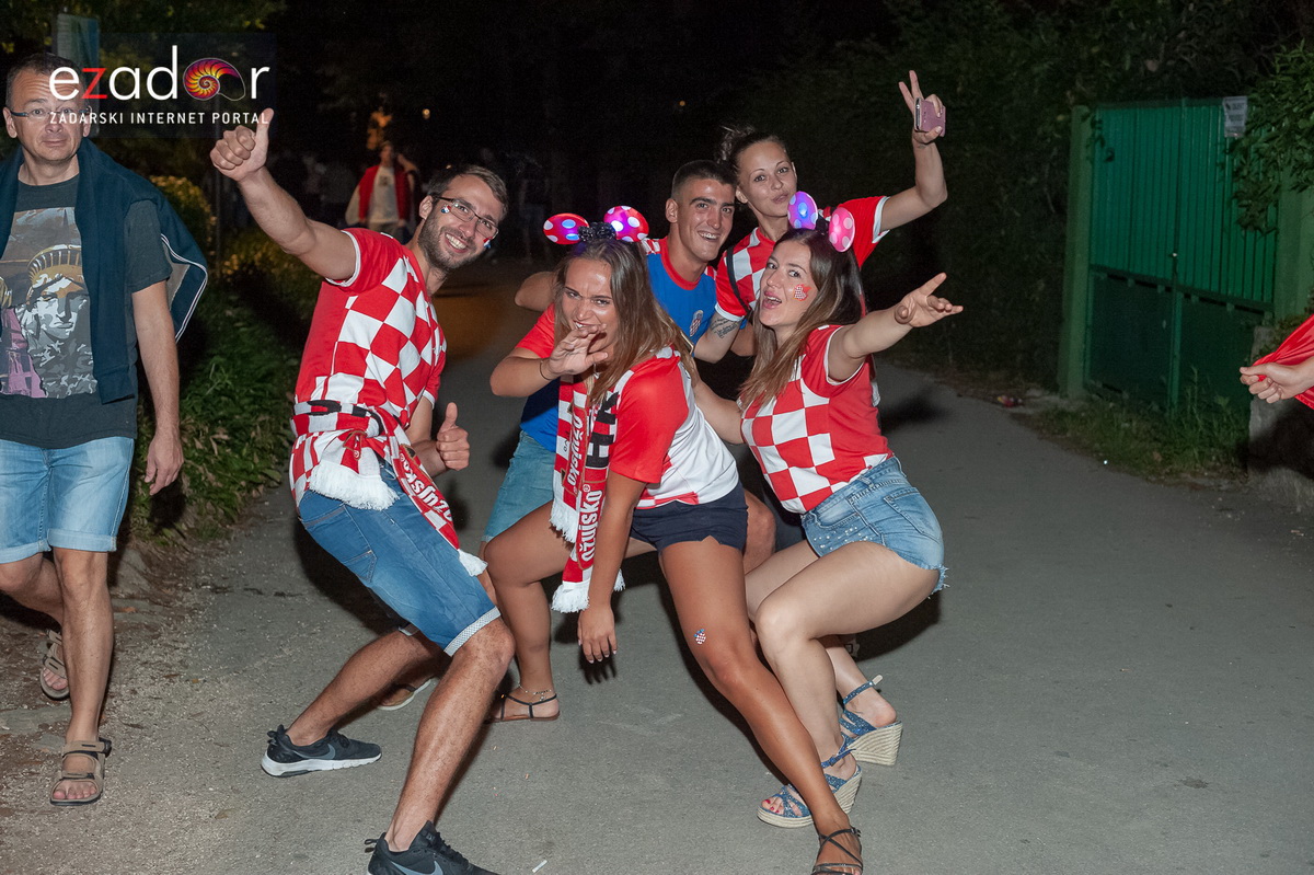 Zadar je gorio: Velika fešta nakon plasmana Vatrenih u polufinale Svjetskog prvenstva
