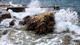 Jugo na Punti Bajlo 17. siječnja 2014.  Foto: Roberto Lerga