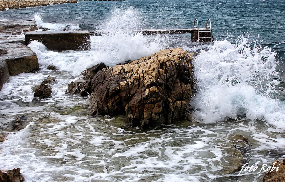 Jugo na Punti Bajlo 17. siječnja 2014.  Foto: Roberto Lerga
