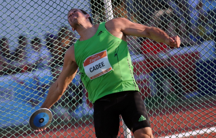Zagreb, 130911.
IAAF World Challenge Zagreb 2011, 
61. memorijal Borisa Hanzekovica na atletskom stadionu Mladost na Savi.
Na slici: Cadee Erik disk.
Foto: Srdjan Vrancic / CROPIX