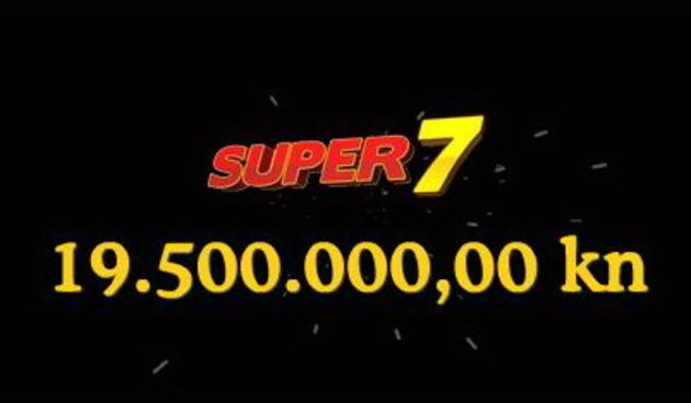 Loto 7/39 Supersedmica 19,5 milujuna kuna