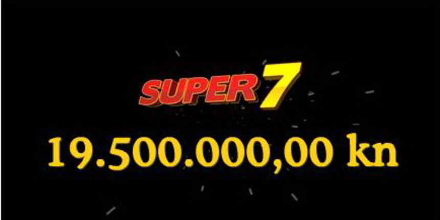 Loto 7/39 Supersedmica 19,5 milujuna kuna