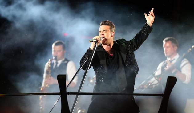 13.08.2013., Zagreb – Britanski pjevac Robbie Williams odrzao je koncert na maksimirskom stadionu u sklopu turneje Take the crown. Photo: Petar Glebov/Pixsell