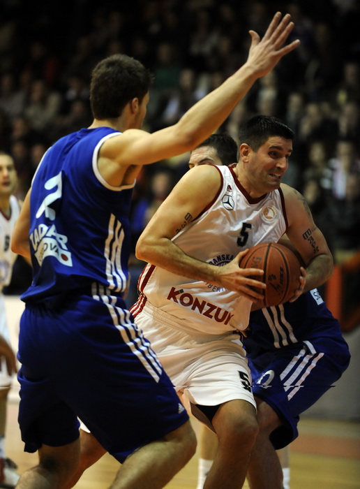 Sibenik, 240212.
Dvorana Baldelin.
Utamica 18 kola  A1 lige Jolly JBS Sibenik -Zadar.
Foto: Niksa Stipanicev / CROPIX