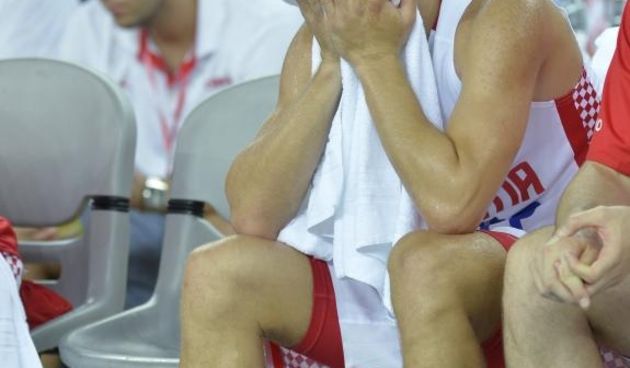 26.08.2015., Arena Zagreb, Zagreb – Pripremni turnir za EuroBasket 2015., Hrvatska – BiH. Pripremni turnir uoci Eurobasketa 2015 koji ce prvi puta odrzati u cetiri drzave. Hrvatska (Zagreb), Njemacka (Berlin), Litvija (Riga) i Francuska (Montpellier) ugos