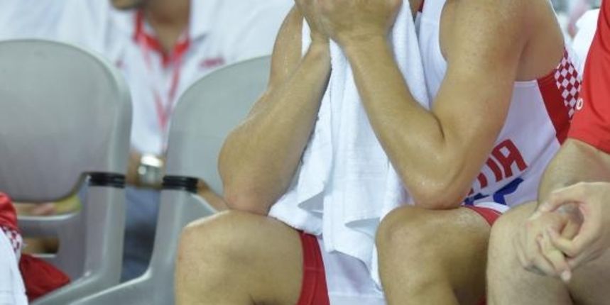 26.08.2015., Arena Zagreb, Zagreb – Pripremni turnir za EuroBasket 2015., Hrvatska – BiH. Pripremni turnir uoci Eurobasketa 2015 koji ce prvi puta odrzati u cetiri drzave. Hrvatska (Zagreb), Njemacka (Berlin), Litvija (Riga) i Francuska (Montpellier) ugos