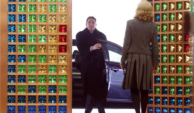 Stipe Petrina na konzultacijama kod predsjednice Grabar Kitarović, Foto: Hina