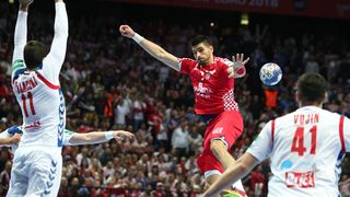 Spaladium Arena, Split – Europsko rukometno prvenstvo, skupina A, 1. kolo, Hrvatska – Srbija. Spaladium Arena, Split – Europsko rukometno prvenstvo, skupina A, 1. kolo, Hrvatska – Srbija.