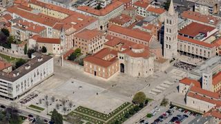 Zadar iz zraka, zračna panorama