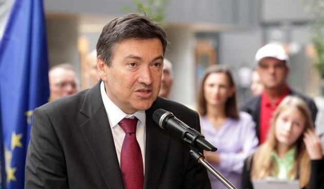 Zagreb – Svecano otvorenje odgojno-obrazovnog kompleksa Kajzerica. Otvoreni su vrtic, osnovna skola te IV. gimnazija, a otvorenju su nazocili graonacelnik Bandic i ministar obrazovanja Mornar. Vedran Mornar. Photo: Grgur Zucko/PIXSELL