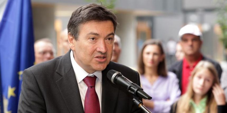 Zagreb – Svecano otvorenje odgojno-obrazovnog kompleksa Kajzerica. Otvoreni su vrtic, osnovna skola te IV. gimnazija, a otvorenju su nazocili graonacelnik Bandic i ministar obrazovanja Mornar. Vedran Mornar. Photo: Grgur Zucko/PIXSELL