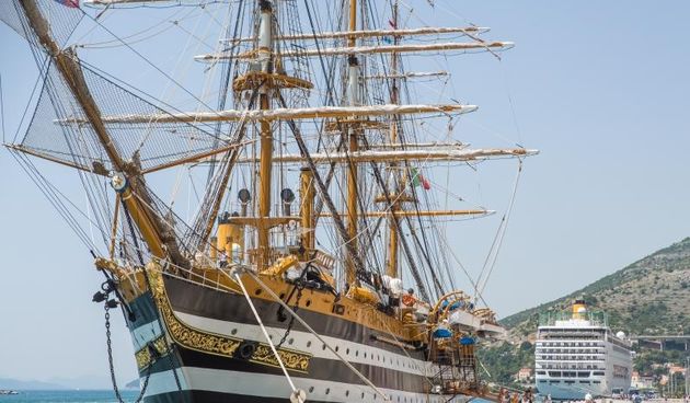 Talijanski školski brod “Amerigo Vespucci” u Dubrovniku. Photo. Grgo Jelavić/PIXSELL