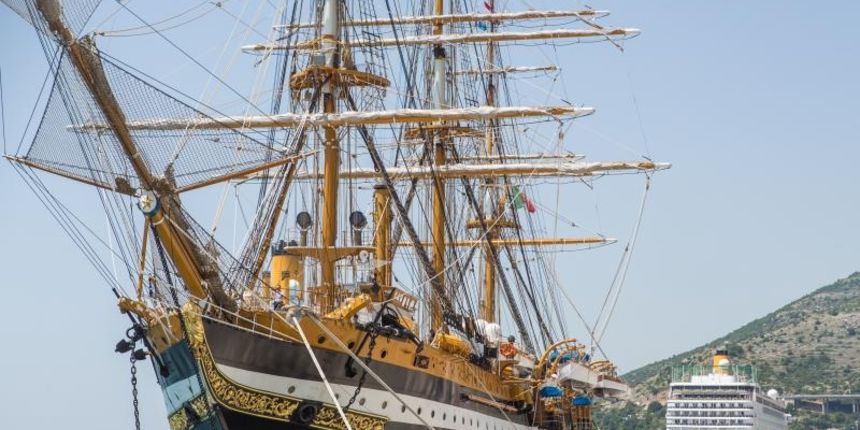 Talijanski školski brod “Amerigo Vespucci” u Dubrovniku. Photo. Grgo Jelavić/PIXSELL