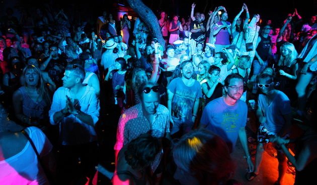 Petrcane, Zadar, 090711.
Treca vecer Garden festivala, koji traje od 6. do 11 srpnja. 
Na slici: detalj sa festivala.
Foto: Vladimir Ivanov / CROPIX