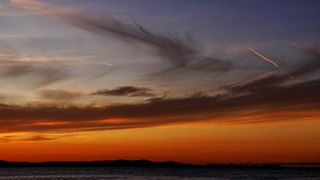 Prekrasan listopadski zalazak sunca u Zadru Prekrasan listopadski zalazak sunca u Zadru