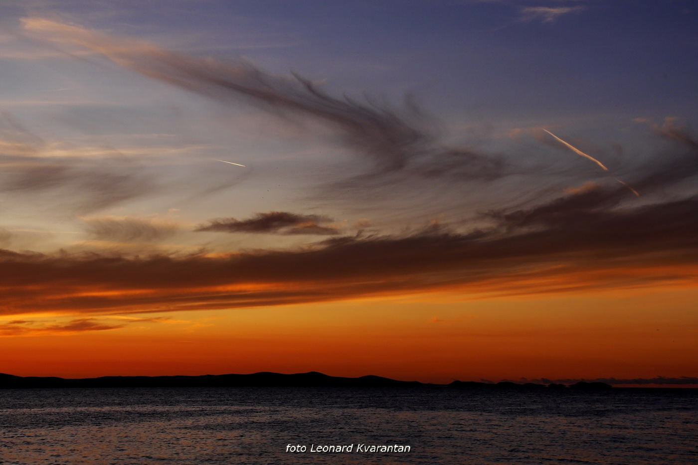 Prekrasan listopadski zalazak sunca u Zadru Prekrasan listopadski zalazak sunca u Zadru