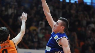 A-1 kosarkaska liga za prvaka. 11.kolo. GKK SIbenik-Zadar 71-63. Photo: Hrvoje Jelavic/PIXSELL A-1 kosarkaska liga za prvaka. 11.kolo. GKK SIbenik-Zadar 71-63. Photo: Hrvoje Jelavic/PIXSELL