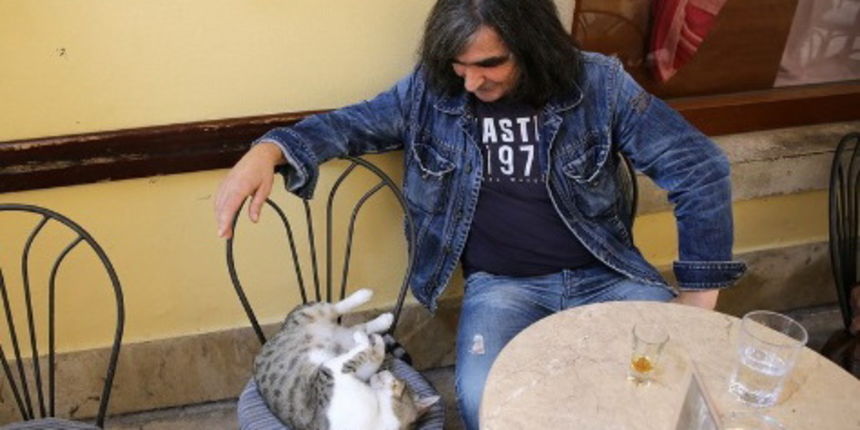 Šime Šopić Pefa i mačak, foto: Filip Brala/PIXSELL