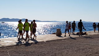 Sasvim osoban doživljaj – 10. dm Millennium Jump sa zadarske rive. Foto: Mladen Malik Barba Sasvim osoban doživljaj – 10. dm Millennium Jump sa zadarske rive. Foto: Mladen Malik Barba