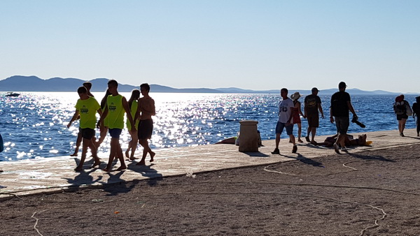 Sasvim osoban doživljaj – 10. dm Millennium Jump sa zadarske rive. Foto: Mladen Malik Barba Sasvim osoban doživljaj – 10. dm Millennium Jump sa zadarske rive. Foto: Mladen Malik Barba