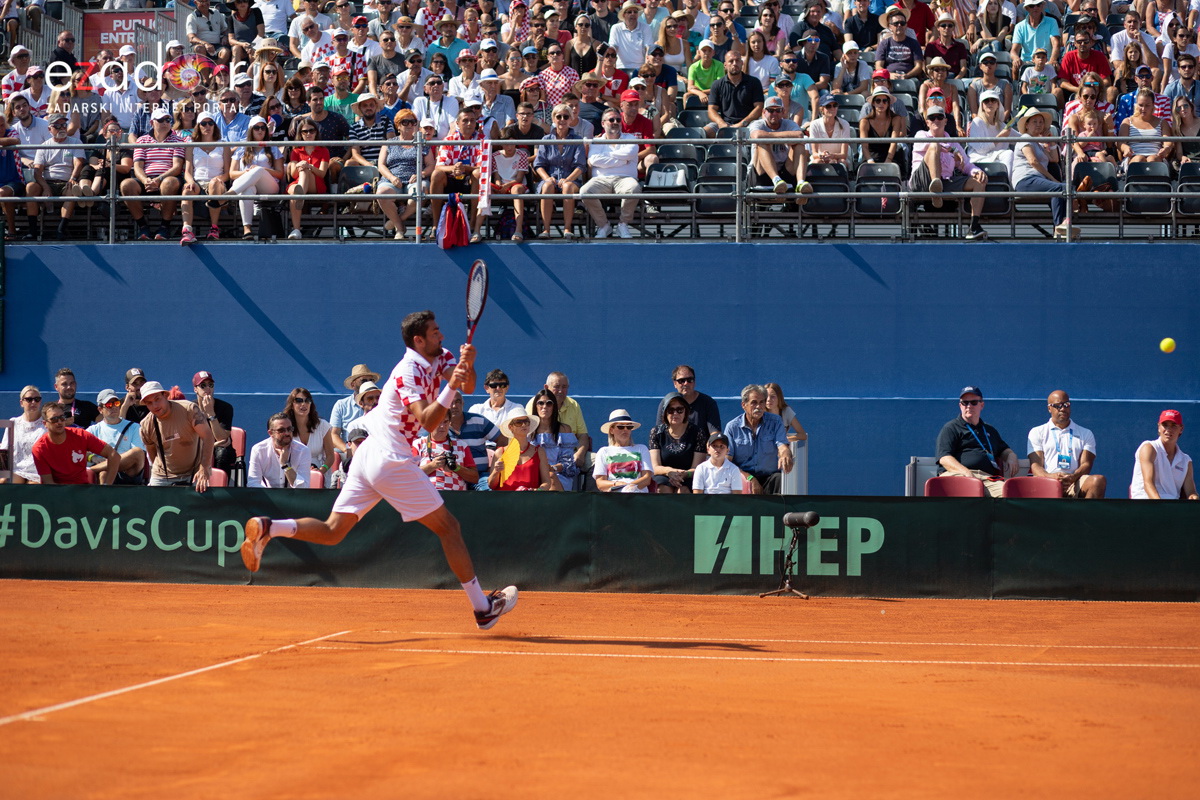Davis Cup: Vruća navijačka atmosfera u meču Ćilića i Querreya