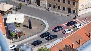 Pogled sa Zagrebačke katedrale na centar grada – Zagreb