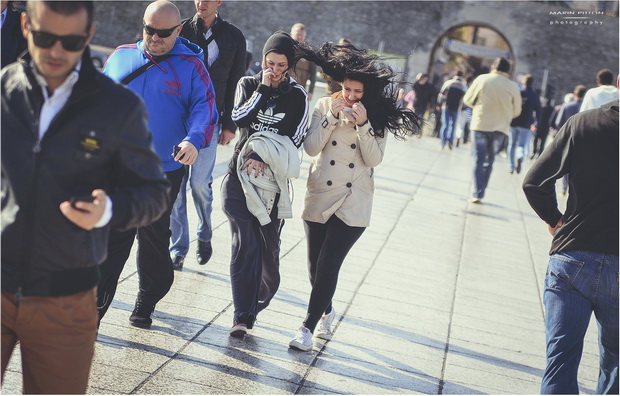 Spektakularna igra valova na zadarskoj rivi 5. studenog 2014.  Foto: Marin Pitton