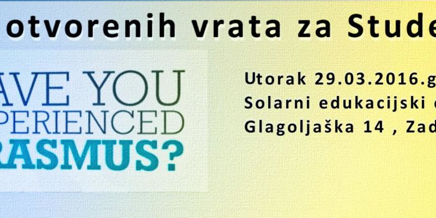 Dan otvorenih vrata za Studente