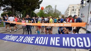 Zadar: Okupljanje natjecatelja prije sportske utrke Wings for life world run 2015., Photo: Dino Stanin/PIXSELL
