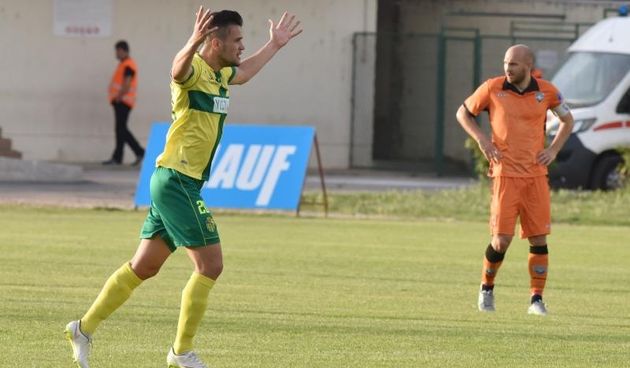 Sibenik, Subicevac – Prva utakmica kvalifikacija za ulazak u Prvu ligu, HNK Sibenik – NK Istra 1961. Darko Misic. Photo: Hrvoje Jelavic/PIXSELL