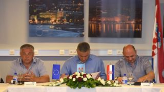 U SC Višnjik u dvorani Krešimir Ćosić održana 43. sjednica Predsjedništva Hrvatske demokratske zajednice.  Photo: Dino Stanin/PIXSELL