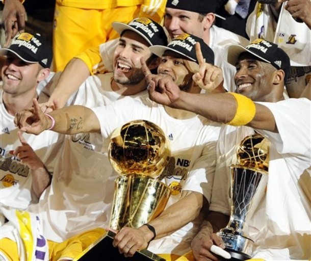 LA Lakers, prvaci NBA lige u sezoni 09/10, foto: daylife.com LA Lakers, prvaci NBA lige u sezoni 09/10, foto: daylife.com
