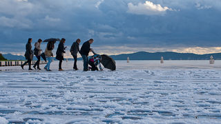 Pozdrav suncu prekriven ledenim pokrivacem 26. studenog 2010, Foto: Leo Banic