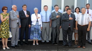 Zadar, 170710.
Jadranka Kosor pustila je u rad sustav za navodnavanje na poljoprivrednom podrucju Bastica.
Foto: Vladimir Ivanov / CROPIX