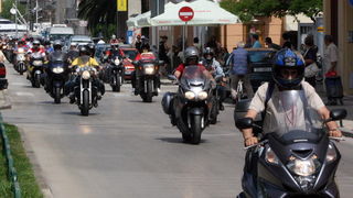 Karusel bikera na Branimirovoj obali u Zadru, Foto: Mladen Malik