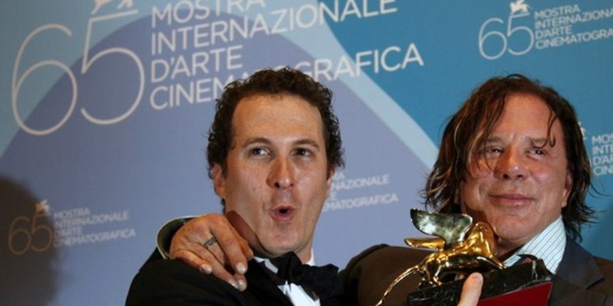 Darren Aronofsky i Mickey Rourke (Foto:Reuters)
