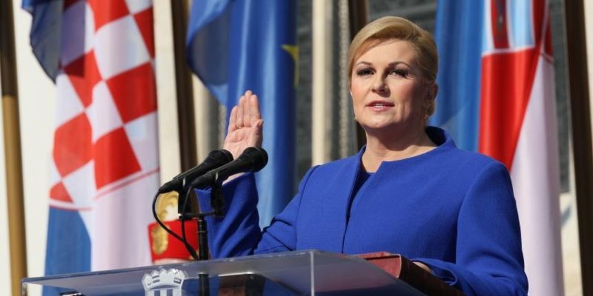 Inauguracija predsjednice Kolinde Grabar Kitarović na Trgu sv. Marka, Foto: Photo: HINA/POOL/PIXSELL Inauguracija predsjednice Kolinde Grabar Kitarović na Trgu sv. Marka, Foto: Photo: HINA/POOL/PIXSELL