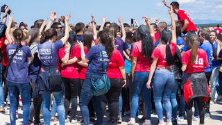 Ludijada maturanata na zadarskoj rivi 17. svibnja 2016. Foto: Bojan Bogdanić