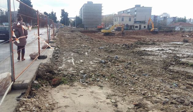 Bivši Mesopromet, građevinski radovi